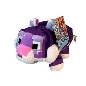 NWT Minecraft Legends Regal Tiger 22" Purple Plush Stuffed Animal Jay Franco